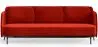 Buy Three-seat Sofa - Velvet Upholstery - Balga Red 61026 - prices