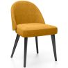 Buy Dining Chair - Upholstered in Velvet - Percin Yellow 61050 - prices