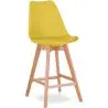 Buy Premium Brielle Scandinavian design bar stool with cushion - Wood Yellow 59278 home delivery
