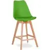 Buy Premium Brielle Scandinavian design bar stool with cushion - Wood Green 59278 with a guarantee