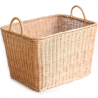 Buy Rattan Basket with Handles - 45x35CM - Gyua Natural 61315 - in the EU