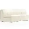 Buy Modular Sofa - Upholstered in Bouclé - 2 Modules - Barkleyn White 61308 - in the EU