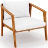 Buy Outdoor Teak Wood Armchair - Aran Natural 61325 - in the EU