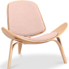 Buy Designer armchair - Scandinavian armchair - Fabric upholstery - Luna Peach 16773 at MyFaktory