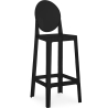 Buy Bar stool with backrest Victoire - 75cm - Design Transparent Black 58924 at MyFaktory