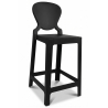 Buy Bar stool with backrest Victoire - 75cm - Design Transparent Black 58924 at MyFaktory
