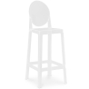 Buy Bar stool with backrest Victoire - 75cm - Design Transparent White 58924 in the Europe
