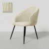 Buy Dining Chair Upholstered in Velvet - Yukon Ivory 61449 at MyFaktory