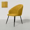 Buy Dining Chair Upholstered in Velvet - Yukon Mustard 61449 - prices