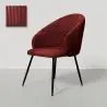 Buy Dining Chair Upholstered in Velvet - Yukon Wine 61449 in the Europe
