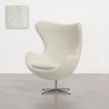 Buy Armchair with armrests - Bouclé upholstery - Bold White 61468 - in the EU