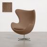 Buy Armchair with armrests - Bouclé upholstery - Bold Beige 61468 - prices