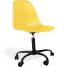 Buy Office Chair with Armrests - Wheeled Desk Chair - Black Brielle Frame Yellow 61268 - in the EU