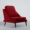 Buy Velvet Upholstered Armchair - Scandinavian Style - Luxe Plaza Red 61479 - prices