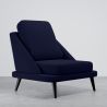 Buy Velvet Upholstered Armchair - Scandinavian Style - Luxe Plaza Dark blue 61479 home delivery