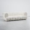 Buy Bouclé Upholstered Sofa - Modern Style - 2/3 Seater - Curved Premium White 61488 - in the EU