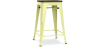 Buy Bar Stool - Industrial Design - Wood & Steel - 60cm -Metalix Pastel yellow 58354 with a guarantee