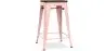 Buy Bar Stool - Industrial Design - Wood & Steel - 60cm -Metalix Pastel orange 58354 home delivery