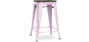 Buy Bar Stool - Industrial Design - Wood & Steel - 60cm -Metalix Pastel pink 58354 in the Europe