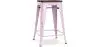 Buy Bar Stool - Industrial Design - Wood & Steel - 60cm -Metalix Pastel pink 58354 - in the EU