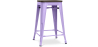 Buy Bar Stool - Industrial Design - Wood & Steel - 60cm -Metalix Pastel Purple 58354 - in the EU