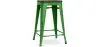 Buy Bar Stool - Industrial Design - Wood & Steel - 60cm -Metalix Green 58354 - in the EU