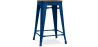 Buy Bar Stool - Industrial Design - Wood & Steel - 60cm -Metalix Dark blue 58354 at MyFaktory
