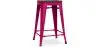 Buy Bar Stool - Industrial Design - Wood & Steel - 60cm -Metalix Fuchsia 58354 - prices