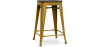 Buy Bar Stool - Industrial Design - Wood & Steel - 60cm -Metalix Gold 58354 with a guarantee