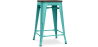 Buy Bar Stool - Industrial Design - Wood & Steel - 60cm -Metalix Pastel green 58354 home delivery