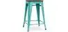 Buy Bar Stool - Industrial Design - Wood & Steel - 60cm -Metalix Pastel green 58354 - prices
