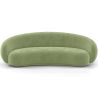 Buy Velvet Curved Sofa - 3/4 Seats - Nathan Light green 60691 - in the EU