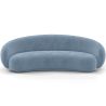 Buy Velvet Curved Sofa - 3/4 Seats - Nathan Light blue 60691 - prices