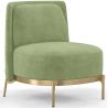 Buy Designer Armchair - Velvet Upholstered - Sabah Light green 61001 - in the EU