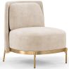 Buy Designer Armchair - Velvet Upholstered - Sabah White 61001 - in the EU