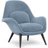 Buy Velvet Upholstered Armchair - Opera Light blue 60706 - in the EU