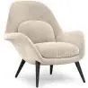 Buy Velvet Upholstered Armchair - Opera White 60706 at MyFaktory