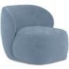 Buy Velvet Upholstered Armchair - Treyton Light blue 60702 - in the EU