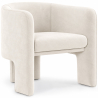 Buy Velvet Upholstered Armchair - Connor White 60700 home delivery