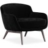 Buy Velvet Upholstered Armchair - Selvi Black 60694 with a guarantee