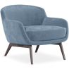 Buy Velvet Upholstered Armchair - Selvi Light blue 60694 - in the EU