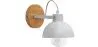 Buy Metal and wood wall lamp - Inga White 59031 - prices