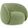 Buy Curved Velvet Upholstered Armchair - William Light green 60692 with a guarantee