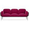 Buy 3-Seater Sofa - Upholstered in Velvet - Greda Wine 60652 in the Europe