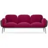Buy 3-Seater Sofa - Upholstered in Velvet - Greda Wine 60652 in the Europe