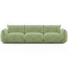 Buy 3-Seater Sofa - Velvet Upholstery - Urana Light green 61013 - in the EU