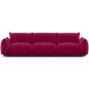 Buy 3-Seater Sofa - Velvet Upholstery - Urana Wine 61013 in the Europe