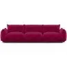 Buy 3-Seater Sofa - Velvet Upholstery - Urana Wine 61013 in the Europe
