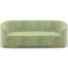 Buy 3/4-Seater Velvet Upholstered Sofa - Treya Light green 60648 - prices