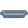 Buy Velvet Upholstered Sofa - 3/4 seats - Lumun Light blue 60640 - prices